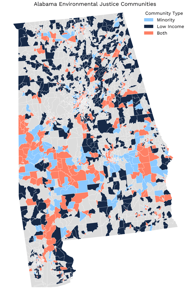 Alabama Environmental Justice Map