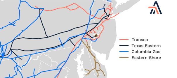 Eastern Pennsylvania Natural Gas Pipelines
