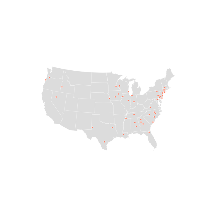 fifty facilities located throughout the country that are not FERC regulated