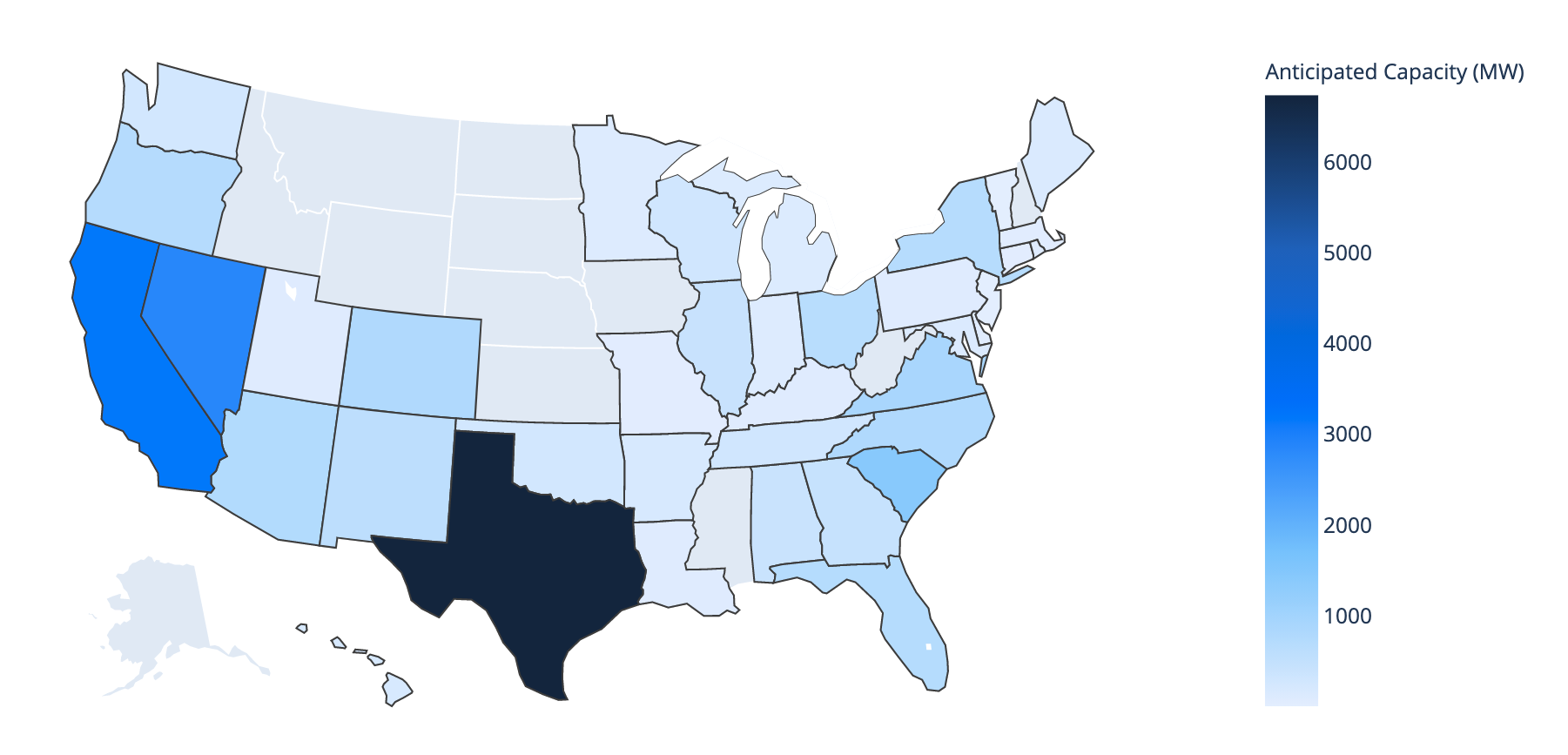 Solar Capacity Map